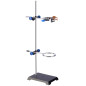 stonylab Support de Laboratoire Stands, Lab Stand Set Support en Acier avec Tige, 4-Prong Pince de Pivot, Anneau de Cornue et 2 stonylab Support de Laboratoire Stands, Lab Stand Set Support en Acier avec Tige, 4-Prong Pince de Pivot, Anneau de Cornue et 2