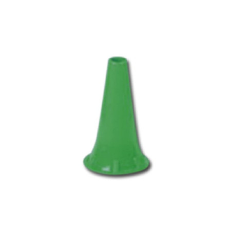 Gima - Mini Spéculum Écouteurs Jetables Ø 4 mm, Couleur Vert, Latex Free, Distributeur de 100 pièces