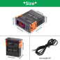 Aideepen Régulateur de température, STC-1000 DC 12V 10A Thermostat Numérique avec Sonde de Capteur NTC 10K pour Trappe de Fermen Aideepen Régulateur de température, STC-1000 DC 12V 10A Thermostat Numérique avec Sonde de Capteur NTC 10K pour Trappe de Fermen