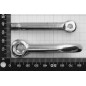 Dutyhook Boulon à oeil en acier inoxydable AISI 316, Ronde, M10, Argenté, 10mm, 40mm, 54mm, 3350kg, Unité