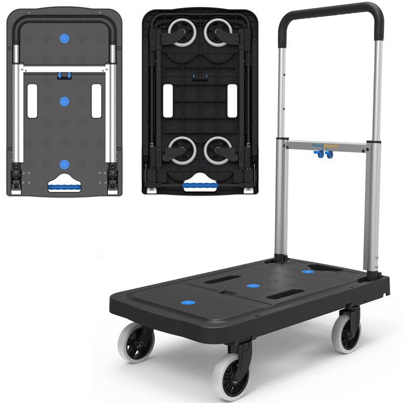 HandiMoova FPT Chariot à Plateforme Pliable Chariot à Main Compact et Robuste Peu Encombrant Poi HandiMoova FPT Chariot à Plateforme Pliable Chariot à Main Compact et Robuste Peu Encombrant Poi