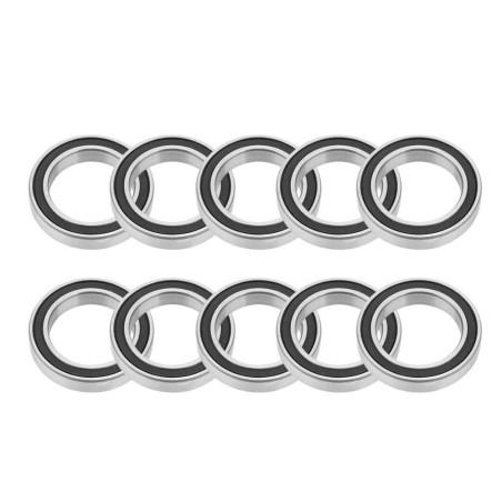 Akozon 10pcs roulements à billes de caoutchouc étanche 6805-2RS gorge profonde roulements à billes de 25 mm * 37mm * 7mm