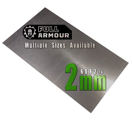 Plaque en aluminium - 2mm 100mm x 150mm (10cm x 15cm)