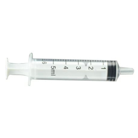 SERINGUE 5ML NIPRO - SERINGUES JETABLES - STÉRILISÉES - SANS AIGUILLE - PACK 25 UNITÉS