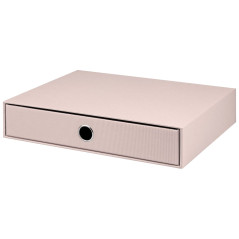 Rössler Papier 1524452580 - S.O.H.O. Boîte à tiroirs pour DIN A4, avec trou de poignée, Powder, 343 x 250 x 65 mm, 1 pièce
