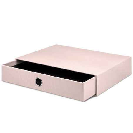 Rössler Papier 1524452580 - S.O.H.O. Boîte à tiroirs pour DIN A4, avec trou de poignée, Powder, 343 x 250 x 65 mm, 1 pièce