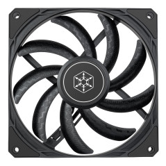SilverStone Technology Air Slimmer 140, Ventilateur amélioré Mince de 140 mm avec Gamme complète PWM, SST-AS140B