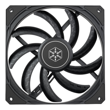 SilverStone Technology Air Slimmer 140, Ventilateur amélioré Mince de 140 mm avec Gamme complète PWM, SST-AS140B