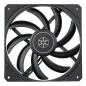 SilverStone Technology Air Slimmer 140, Ventilateur amélioré Mince de 140 mm avec Gamme complète PWM, SST-AS140B SilverStone Technology Air Slimmer 140, Ventilateur amélioré Mince de 140 mm avec Gamme complète PWM, SST-AS140B
