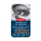 DERWENT Graphite - Boîte de 6 Craies Graphite Aquarellables au Format XL (60 mm), pour Croquis / Dessin / Marques Expressives, Q DERWENT Graphite - Boîte de 6 Craies Graphite Aquarellables au Format XL (60 mm), pour Croquis / Dessin / Marques Expressives, Q