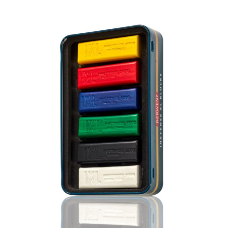 DERWENT Inktense - Boîte de 6 Craies de Couleurs Aquarellables au Format XL (60 mm), pour Croquis / Dessin / Marques Expressives