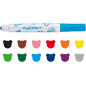 CARIOCA Marqueurs bébé pour enfants dès 2 ans - Encre super lavable et non toxique, pointe ronde bloquée, corps large et sûr, fa CARIOCA Marqueurs bébé pour enfants dès 2 ans - Encre super lavable et non toxique, pointe ronde bloquée, corps large et sûr, fa