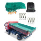 CargoVA - Filet Intelligent pour remorque 3x4M [DEKRA Approuvé] - Filet avec Corde élastique, marquage des Coins, Sac et Crochet