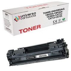 universo cartuccia Toner Compatible avec imprimantes HP CB435A et HP CB436A et HP CE285A et Canon 712 et Canon 713 Universal