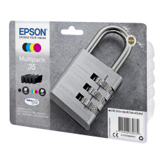 Cartouches d'encre d'origine pour Epson Workforce Pro, WF-4720, WF-4725, WF-4730, WF-4740 avec stylo à bille (multipack)