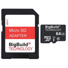 eMemoryCards 64Go Ultra Rapide Class 10 80Mo/s MicroSD SDXC Carte mémoire pour Samsung Galaxy Tab A SM-T550 Tablet | Adaptateur