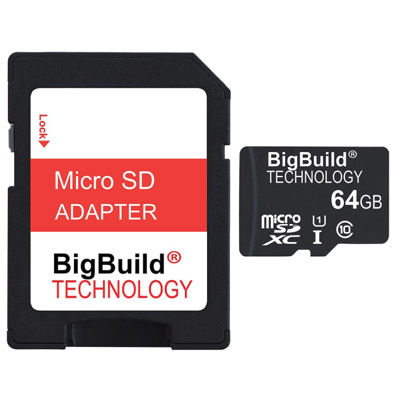 eMemoryCards 64Go Ultra Rapide Class 10 80Mo/s MicroSD SDXC Carte mémoire pour Samsung Galaxy Tab A SM-T550 Tablet | Adaptateur 
