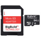 eMemoryCards 64Go Ultra Rapide Class 10 80Mo/s MicroSD SDXC Carte mémoire pour Samsung Galaxy Tab A SM-T550 Tablet | Adaptateur 