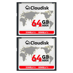 Cloudisk CompactFlash CF 2.0 pour Appareil Photo Reflex numérique, Appareil Photo numérique Vintage et équipement Industriel (64