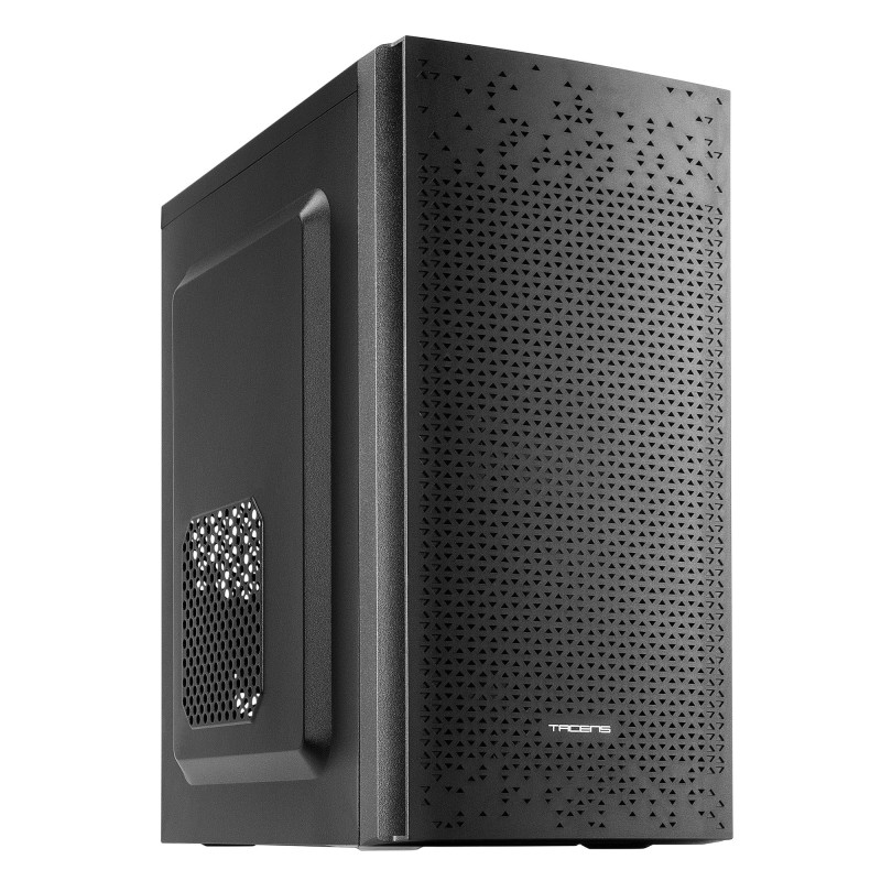 Tacens Anima AC6500, Boîtier PC Micro ATX Compact, Refroidissement par Mailles en Façade, Alimentation 500W, USB 3.0, Noir