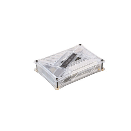 Khadas Boîte DIY Universelle - Compatible avec VIM3L/VIM3/VIM2/VIM1/Edge-V | Boîtier en Polycarbonate avec Plaque Métallique