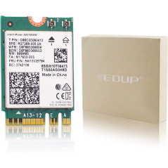 WiFi 6E AX210NGW M.2/NGFF Carte réseau sans Fil Bluetooth 5.2 Tri-Band 802.11AX pour PC de Bureau Compatible Windows 11/10 64 Bi