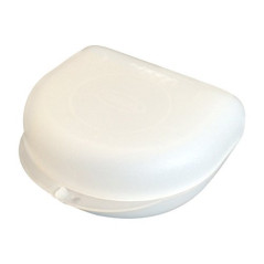 Snorflex Petit étui de rangement pour appareil dentaire, protège-dents, gouttière anti-bruxisme etc. (blanc)