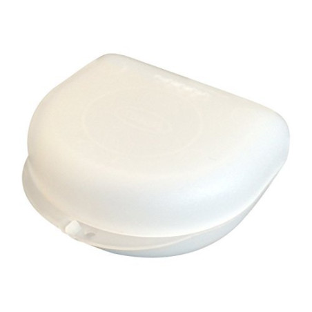 Snorflex Petit étui de rangement pour appareil dentaire, protège-dents, gouttière anti-bruxisme etc. (blanc)