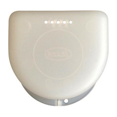 Snorflex Petit étui de rangement pour appareil dentaire, protège-dents, gouttière anti-bruxisme etc. (blanc)