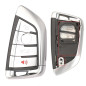 pour BMW Carte à Puce clé Coque 4 Boutons Remplacement Voiture clé étui pour BMW X5 X6 F15 X6 F16 G30 7 série G11 X1 F48 F39 (Fe pour BMW Carte à Puce clé Coque 4 Boutons Remplacement Voiture clé étui pour BMW X5 X6 F15 X6 F16 G30 7 série G11 X1 F48 F39 (Fe