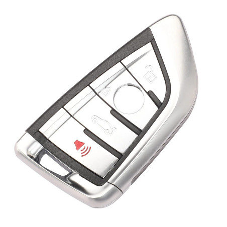 pour BMW Carte à Puce clé Coque 4 Boutons Remplacement Voiture clé étui pour BMW X5 X6 F15 X6 F16 G30 7 série G11 X1 F48 F39 (Fe