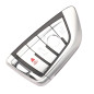 pour BMW Carte à Puce clé Coque 4 Boutons Remplacement Voiture clé étui pour BMW X5 X6 F15 X6 F16 G30 7 série G11 X1 F48 F39 (Fe pour BMW Carte à Puce clé Coque 4 Boutons Remplacement Voiture clé étui pour BMW X5 X6 F15 X6 F16 G30 7 série G11 X1 F48 F39 (Fe
