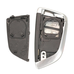 pour BMW Carte à Puce clé Coque 4 Boutons Remplacement Voiture clé étui pour BMW X5 X6 F15 X6 F16 G30 7 série G11 X1 F48 F39 (Fe
