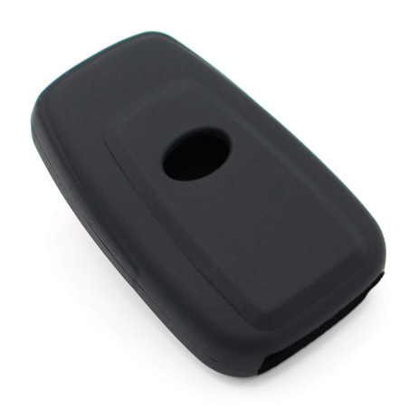 Coque de protection TE pour clé de voiture à 3 boutons en silicone (noir)