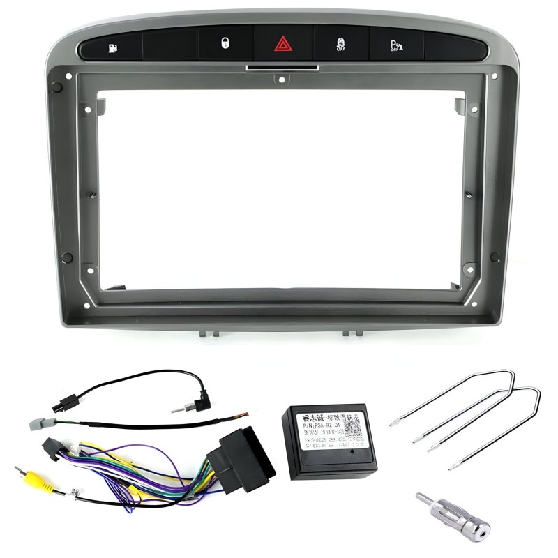 Sound-way Kit de Montage Autoradio, Façade Cadre de Radio 9" Pouces, Adaptateur Compatible avec Peugeot 308 2007-2013 / Peugeot Sound-way Kit de Montage Autoradio, Façade Cadre de Radio 9" Pouces, Adaptateur Compatible avec Peugeot 308 2007-2013 / Peugeot