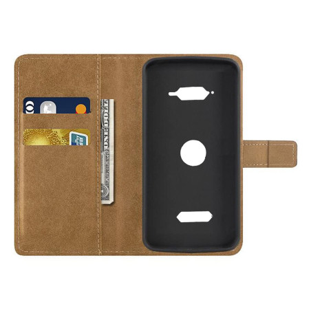 ZTAOOPOU Haute Qualité Housse pour Crosscall Core M5 Coque Luxe Etui à Rabat Housse Noir + HD Verre Trempé Crosscall Core M5 Pro
