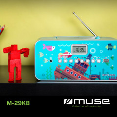 Muse M-29 KB Radio CD/MP3 Multicolore