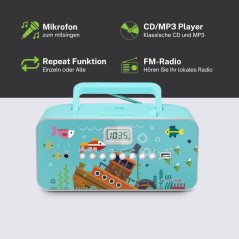 Muse M-29 KB Radio CD/MP3 Multicolore