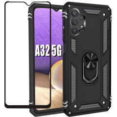 Folmecket – Coque pour Samsung Galaxy A32 5G 6,5" avec Film Protecteur d'écran Rotatif à 360 degrés en métal pour Absorber Les C
