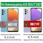 Folmecket – Coque pour Samsung Galaxy A32 5G 6,5" avec Film Protecteur d'écran Rotatif à 360 degrés en métal pour Absorber Les C Folmecket – Coque pour Samsung Galaxy A32 5G 6,5" avec Film Protecteur d'écran Rotatif à 360 degrés en métal pour Absorber Les C