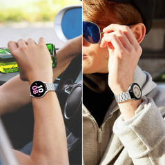SUNDAREE Compatible avec Bracelet Samsung Galaxy Watch 7 FE 6 5 4 40MM 44 MM/6 4 Classic 47MM 46MM 43MM 42MM LTE/5 Pro 45MM/Actv