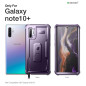 Dexnor pour Coque Samsung Galaxy Note 10 Plus, [Protecteur d'écran et Support Intégrés] Bouclier Antichoc de Protection de Quali