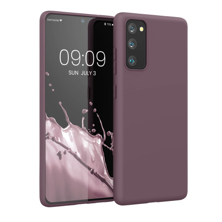 kwmobile Housse Compatible avec Samsung Galaxy S20 FE Coque - Housse de téléphone Protection Souple en Silicone - Raisin