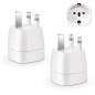 2 Pièces Adaptateur Prise Anglaise, Adaptateur de Voyage France vers UK, Adaptateur de Prise pour Irlande, Angleterre, Ecosse, D 2 Pièces Adaptateur Prise Anglaise, Adaptateur de Voyage France vers UK, Adaptateur de Prise pour Irlande, Angleterre, Ecosse, D