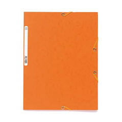 Exacompta - Réf. 55504E - Carton de 25 chemises à élastiques - pochettes 3 rabats - en carte lustrée 400 g/m2 - dimensions 24 x