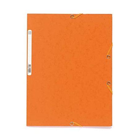 Exacompta - Réf. 55504E - Carton de 25 chemises à élastiques - pochettes 3 rabats - en carte lustrée 400 g/m2 - dimensions 24 x