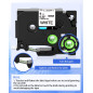 5x Fimax TZe-221 9mm Ruban Compatible avec TZ Tze221 Brother P-touch Tape Cassette Etiqueteuse 9mm laminated White,pour Etiquett 5x Fimax TZe-221 9mm Ruban Compatible avec TZ Tze221 Brother P-touch Tape Cassette Etiqueteuse 9mm laminated White,pour Etiquett