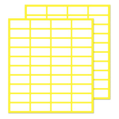 1000 Pièces, 20 x 8 mm, Étiquette Autocollantes Papier Blanc