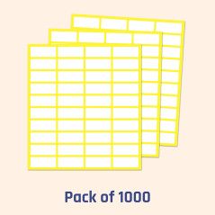 1000 Pièces, 20 x 8 mm, Étiquette Autocollantes Papier Blanc