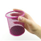 LEVIATAN Pot à Crayons en Métal – Porte-Stylo Rond Ø91 mm – Organiseur de Bureau et Maison – Filet Métallique avec Base Antidéra LEVIATAN Pot à Crayons en Métal – Porte-Stylo Rond Ø91 mm – Organiseur de Bureau et Maison – Filet Métallique avec Base Antidéra